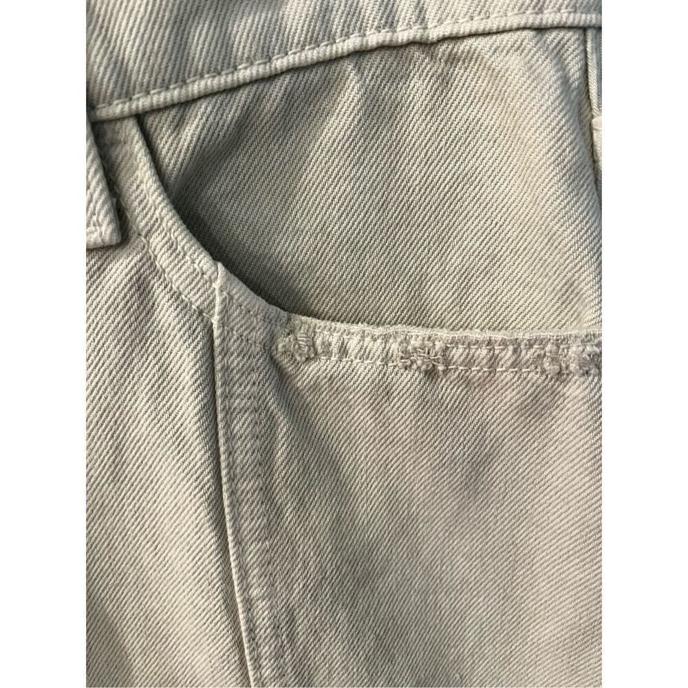 7 For All Mankind Peplum Distressed Denim Skirt in Soft Olive sz 30 NWT SOLD OUT - Picture 8 of 10